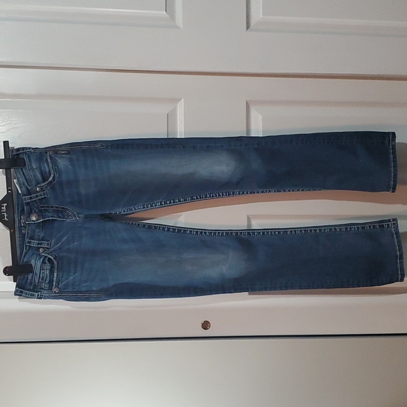 Silver slim boot cut jeans